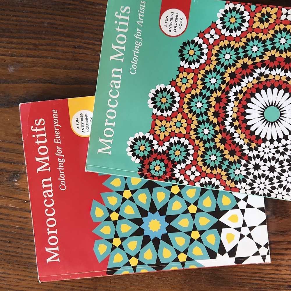 Moroccan Motifs Coloring Books (B)